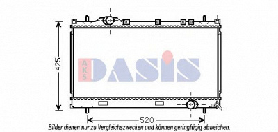 AKS DASIS 520112n -  Радиатор, охлаждение двигателя